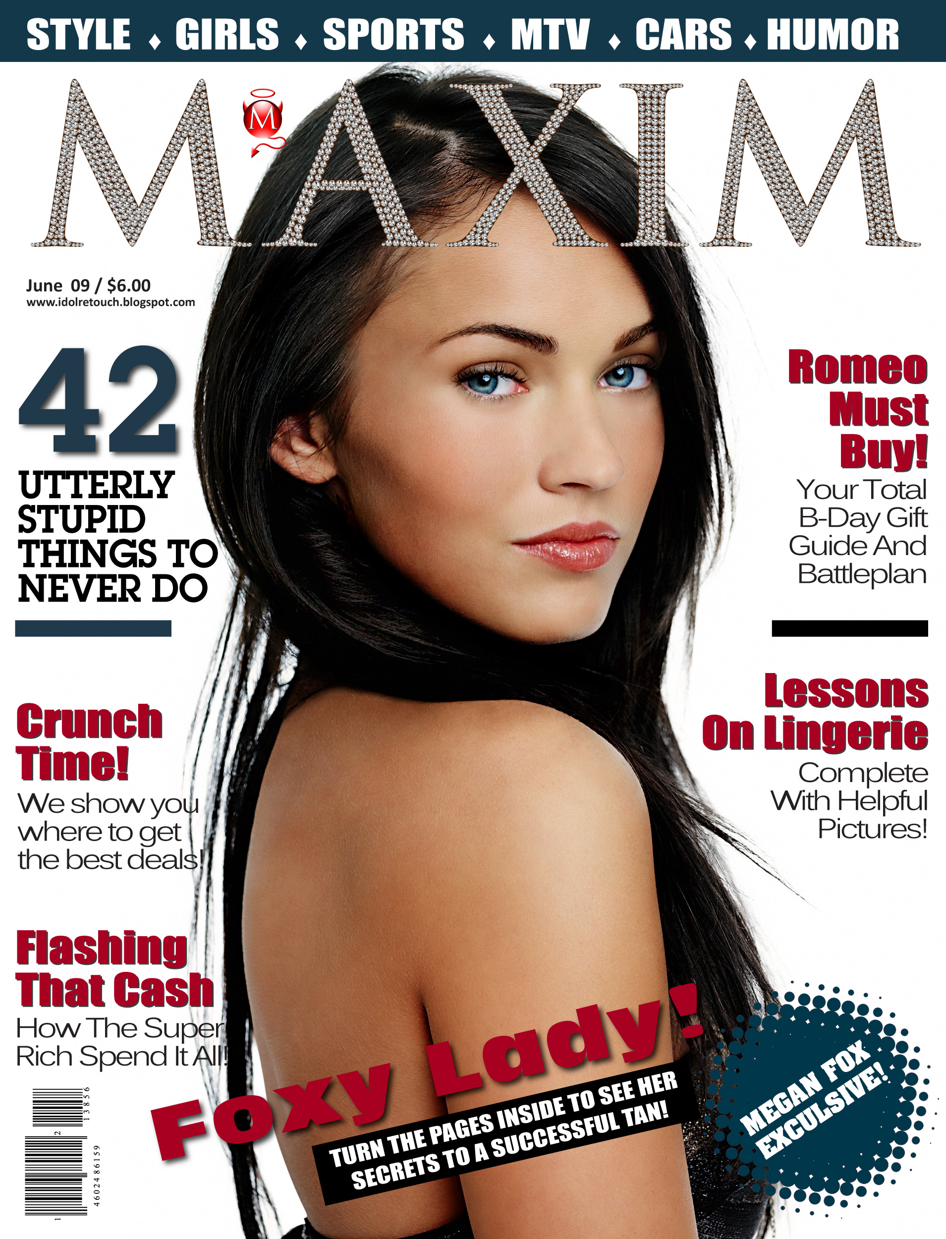 MeganFoxMaximMagazineCover_UKMF | UK Model Folios by Fay L. Hill